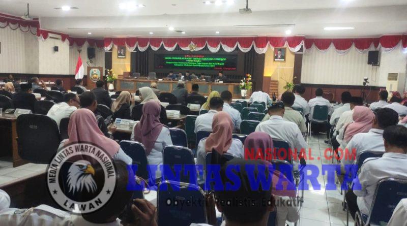 DPRD Situbondo Gelar Rapat Paripurna Tetapkan Bupati Terpilih Mas Rio dan Mbak Ulfiah