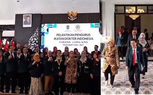 Pemkab Lumajang menggelar pelantikan Pengurus Ikatan Dokter Indonesia (IDI)