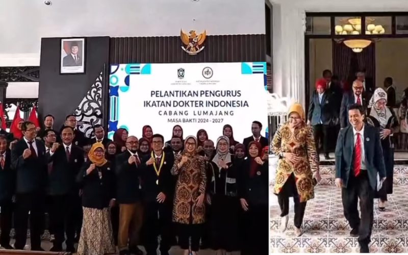 Pemkab Lumajang menggelar pelantikan Pengurus Ikatan Dokter Indonesia (IDI)