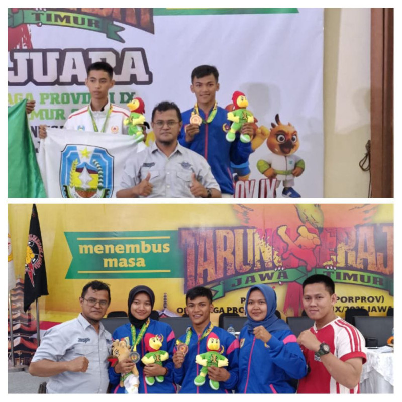 Tarung Derajat Jember Raih Dua Medali di PORPROV Jatim IX