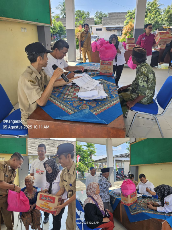 Kecamatan Sukorambi Salurkan Bansos Pemkab Jember Untuk Lansia