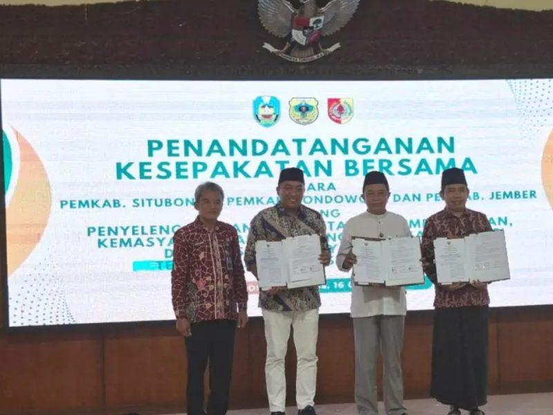 Tiga Bupati di Tapal Kuda Sepakati Kerja Sama Aglomerasi untuk Perkuat Ekonomi Regional